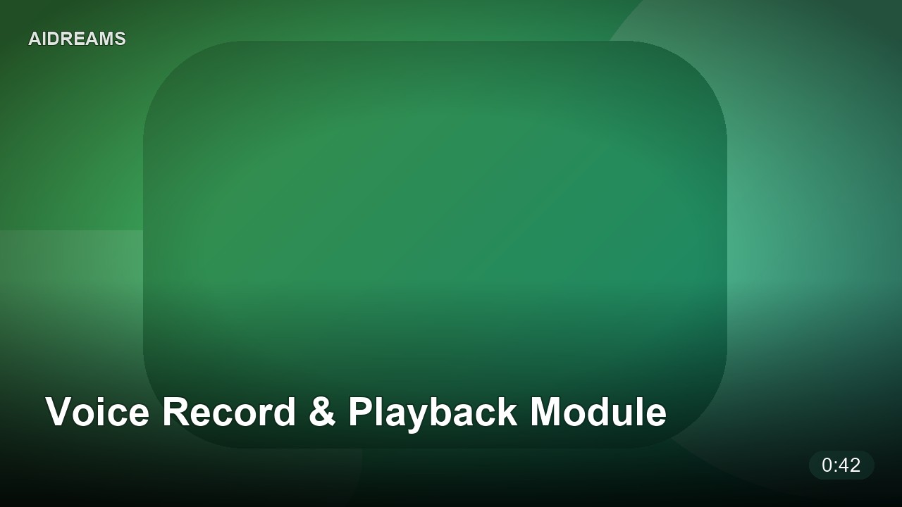 Voice Record & Playback Module