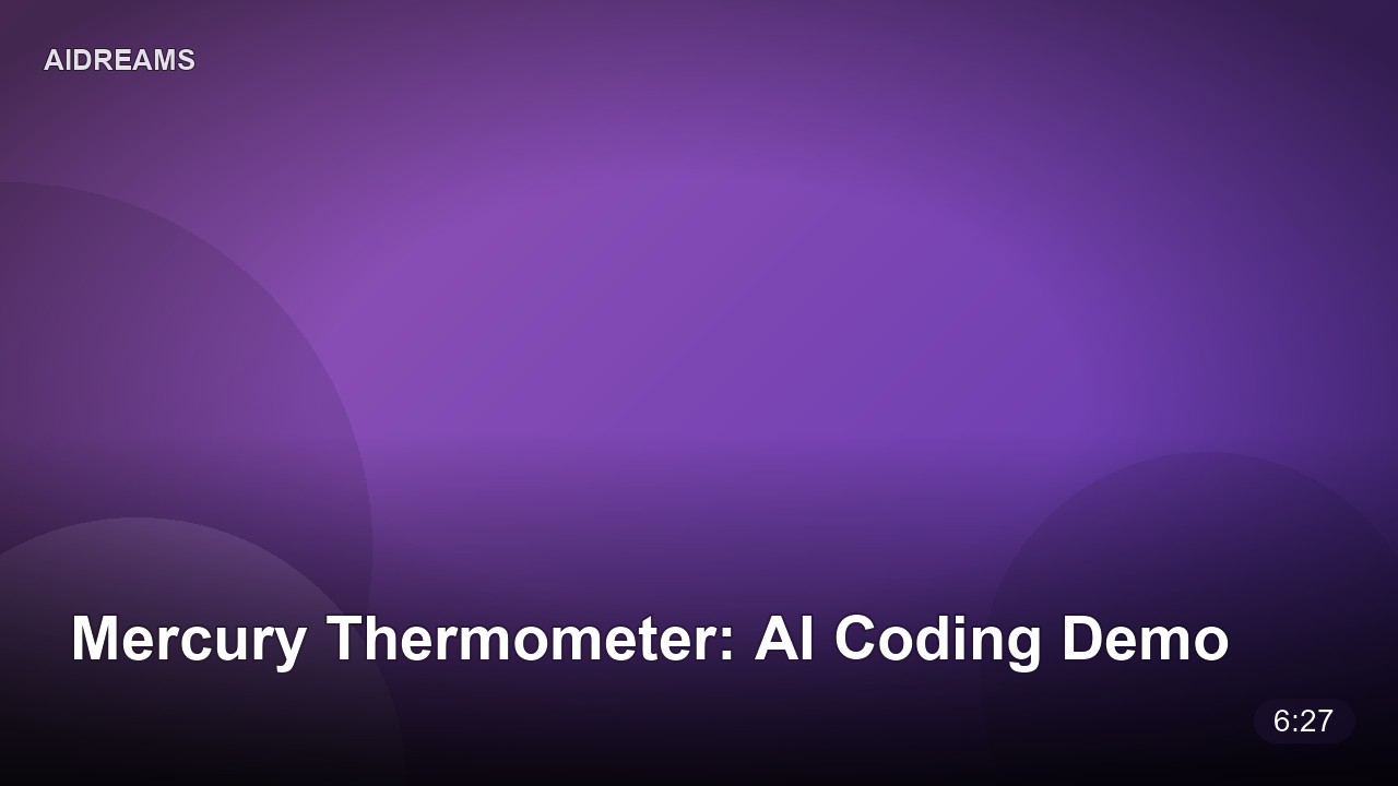 Mercury Thermometer: AI Coding Demo